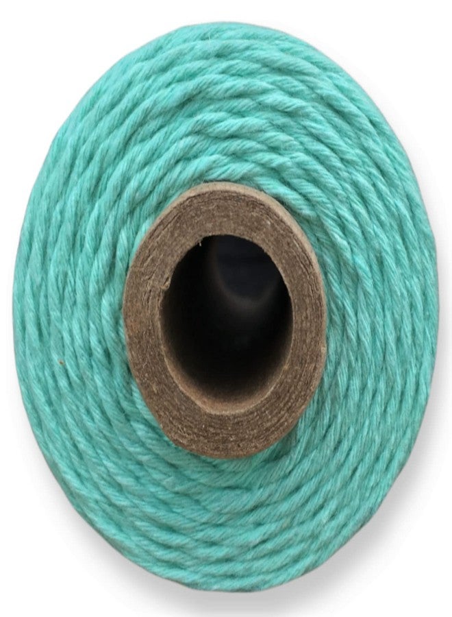MARI - Recycled Cotton Crochet Yarn - Medium Thicker - Light Green - 100 Grams - 125 Metres. - Image 3